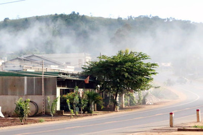 Nhiều lò sấy cà phê trên địa bàn tỉnh Đắk Nông gây ô nhiễm môi trường