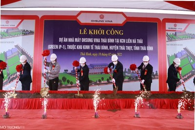 Thái Bình: Khởi công 3 dự án lớn tổng mức đầu tư 5.500 tỷ đồng tại KCN Liên Hà Thái