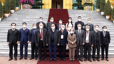Chủ tịch nước gặp mặt lãnh đạo và các nhà khoa học, chuyên gia kinh tế Hội KHKT Việt Nam
