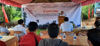 Đắk Nông: Khởi công tuyến đường đi xã Thuận Hà và Đắk N’drung