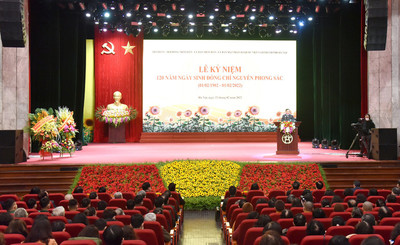 Lễ kỷ niệm 120 năm ngày sinh đồng chí Nguyễn Phong Sắc
