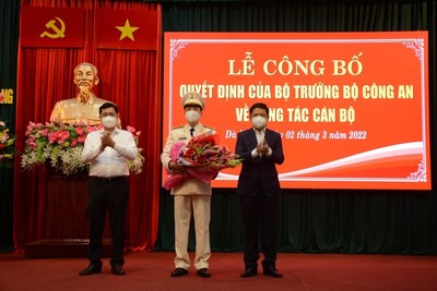Trung tá Nguyễn Đại Đồng được bổ nhiệm làm Phó Giám đốc Công an TP Đà Nẵng