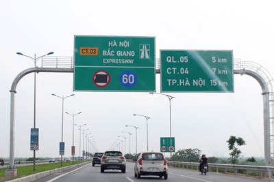 Nghiên cứu điều chỉnh tốc độ quốc lộ 1, đoạn Hà Nội-Bắc Giang