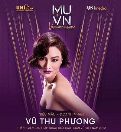 Vũ Thu Phương là giám khảo tiếp theo của Hoa hậu Hoàn vũ Việt Nam 2022