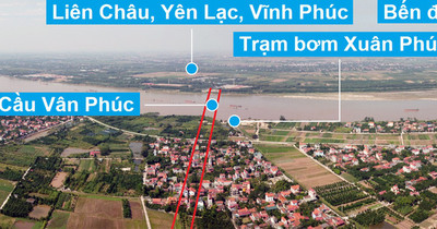 Cầu sẽ mở theo quy hoạch ở Hà Nội: Toàn cảnh cầu Vân Phúc nối Phúc Thọ với Yên Lạc, Vĩnh Phúc