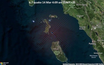 Xảy ra 2 trận động đất mạnh tại Indonesia, chưa có cảnh báo sóng thần