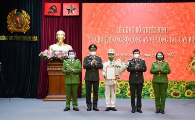Bổ nhiệm Phó giám đốc công an tỉnh Thanh Hóa