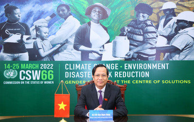 Việt Nam cam kết mạnh mẽ trong ứng phó với biến đổi khí hậu và bình đẳng giới