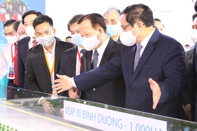 Thủ tướng Phạm Minh Chính tham dự lễ khởi công Khu công nghiệp VSIP III - Bình Dương