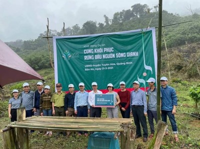 Quảng Bình tiếp tục dự án trồng và phục hồi rừng đầu nguồn sông Gianh