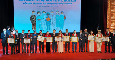 Lễ vinh danh 10 thầy thuốc trẻ Việt Nam tiêu biểu năm 2021