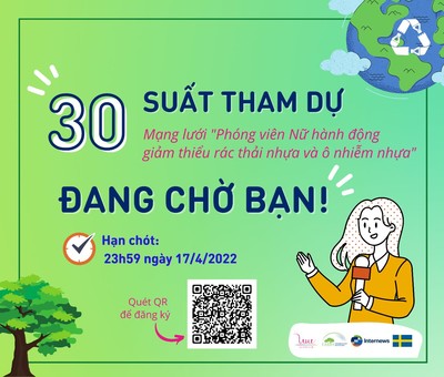Quỹ Vì Tầm Vóc Việt kêu gọi phóng viên nữ tại Hà Nội tham gia dự án quốc tế về môi trường