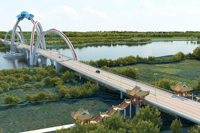 Bắc Ninh tổ chức hợp long cầu bắc qua sông Đuống hơn 1.900 tỷ đồng