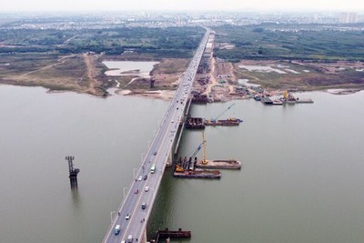 Tiến độ dự án cầu Vĩnh Tuy 2, vành đai 2 và hầm chui Lê Văn Lương - vành đai 3