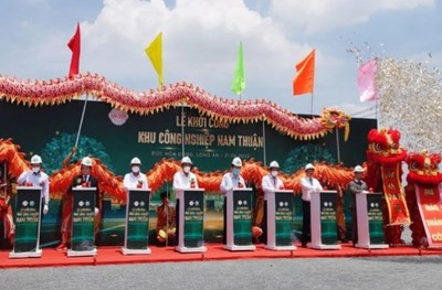 Khởi công khu công nghiệp Nam Thuận vốn đầu tư hơn 5.300 tỷ đồng