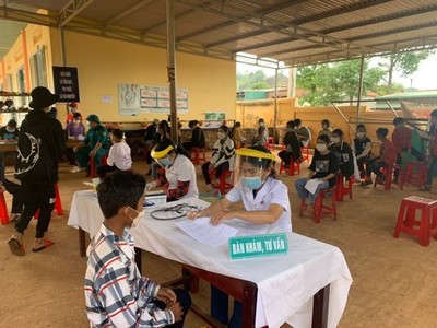Huyện Đắk Song: Triển khai tiêm phòng vắc xin cho trẻ từ 6-12 tuổi