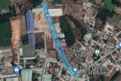 Đường sẽ mở theo quy hoạch ở phường Tân Phước Khánh thị xã Tân Uyên, tỉnh Bình Dương (phần 10)