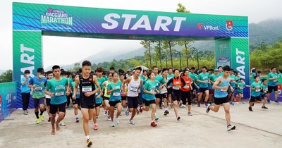 Hơn 1.000 VĐV hoàn tất hai cự ly 5 km - 10 km tại giải chạy VPBank Bắc Giang Marathon lần thứ hai