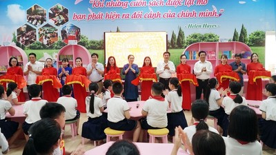 Nghệ An: Trao tặng thư viện thân thiện cho học sinh TP. Vinh và huyện Diễn Châu