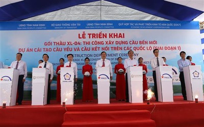 Khởi công xây dựng cầu 360 tỷ nối giữa 2 tỉnh Nam Định-Ninh Bình