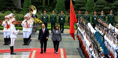 Chủ tịch nước Nguyễn Xuân Phúc chủ trì lễ đón Tổng thống Hy Lạp thăm Việt Nam
