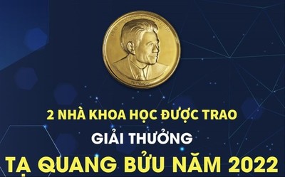 Trao tặng Giải thưởng Tạ Quang Bửu năm 2022 cho hai nhà khoa học