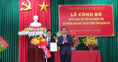 Sở Xây dựng tỉnh Quảng Trị có tân Giám đốc