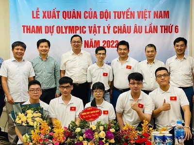 Học sinh của Việt Nam giành 3 huy chương Olympic Vật lý châu Âu năm 2022