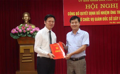 Sở Xây dựng tỉnh Yên Bái bổ nhiệm giám đốc mới