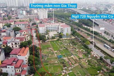 Đường sẽ mở theo quy hoạch ở phường Gia Thụy, Long Biên, Hà Nội (phần 1)
