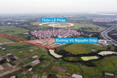 Đường sẽ mở theo quy hoạch ở xã Tiên Dương, Đông Anh, Hà Nội (phần 2)