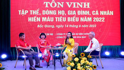 Bắc Giang tôn vinh tập thể, cá nhân hiến máu tiêu biểu năm 2022