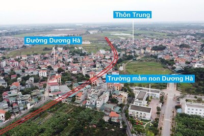 Đường sẽ mở theo quy hoạch ở xã Dương Hà, Gia Lâm, Hà Nội (phần 2)
