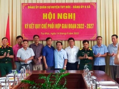 Đắk Nông: Ký kết quy chế phối hợp giữa Đảng ủy Quân sự với Đảng ủy 6 xã