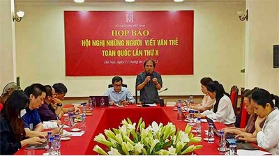 Hà Nội: Họp báo về Hội nghị Những người viết văn trẻ toàn quốc lần X