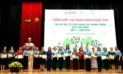 Hà Nội: Hội LHPN Bắc Từ Liêm chung tay phòng chống rác thải nhựa