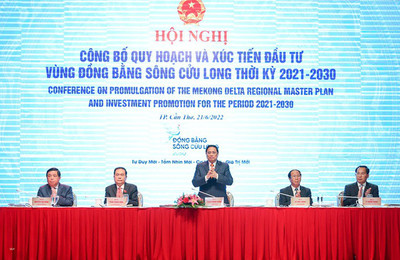 Thủ tướng Phạm Minh Chính chủ trì Hội nghị công bố quy hoạch và xúc tiến đầu tư vùng ĐBSCL