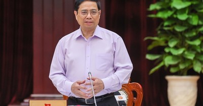 Thủ tướng Chính phủ Phạm Minh Chính làm việc với Ban Thường vụ Thành ủy Đà Nẵng