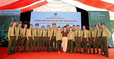 Khởi động Trung tâm Cứu hộ gấu Việt Nam cơ sở 2 tại Bạch Mã