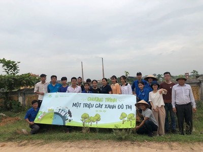 GreenViet triển khai kế hoạch trồng 200 cây xanh tại thị trấn Xuân Mai - Hà Nội