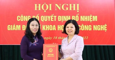 Bà Nguyễn Thị Dung làm Giám đốc Sở Khoa học và Công nghệ tỉnh Bắc Ninh