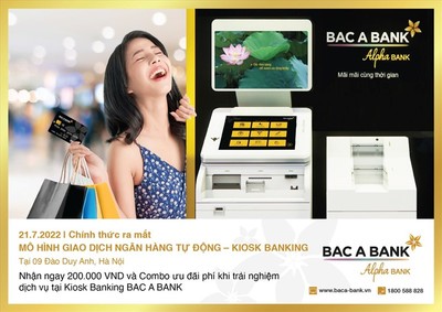 BAC A BANK ra mắt mô hình ngân hàng tự động - Kiosk Banking tại Hà Nội