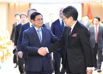 Thủ tướng Phạm Minh Chính tiếp Chủ tịch HĐQT Ngân hàng Hợp tác quốc tế Nhật Bản