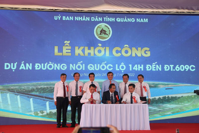 Quảng Nam: Khởi công tuyến đường 340 tỷ nối đôi bờ Thu Bồn