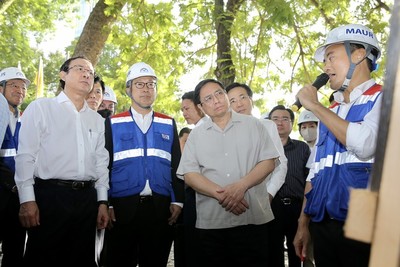 Thủ tướng Phạm Minh Chính thị sát tuyến metro số 1 Bến Thành - Suối Tiên
