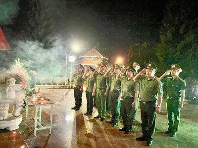 Công an Đắk Nông tổ chức hoạt động tri ân kỷ niệm Ngày Thương binh- Liệt sĩ