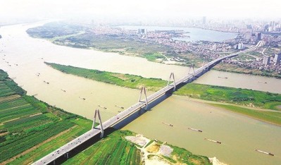 Sông Hồng là trục cảnh quan chủ đạo của đô thị Hà Nội