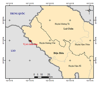 Sáng nay (10/8) xảy ra động đất ở Điện Biên