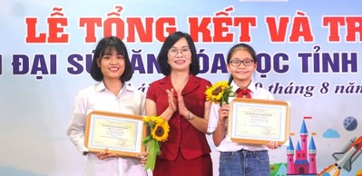 Trao giải cuộc thi Đại sứ Văn hóa đọc năm 2022 ở tỉnh Thái Bình