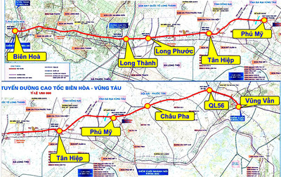 Đồng Nai: Chốt thời gian thi công và hoàn thành cao tốc Biên Hòa - Vũng Tàu